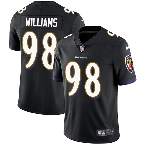 2019 Men Baltimore Ravens #98 Brandon Williams black Nike Vapor Untouchable Limited NFL Jersey->baltimore ravens->NFL Jersey